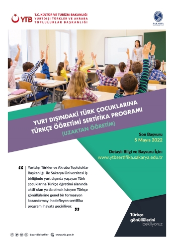 Yurtdışındaki Türk Çocuklarına Türkçe Öğretimi Sertifika Programı